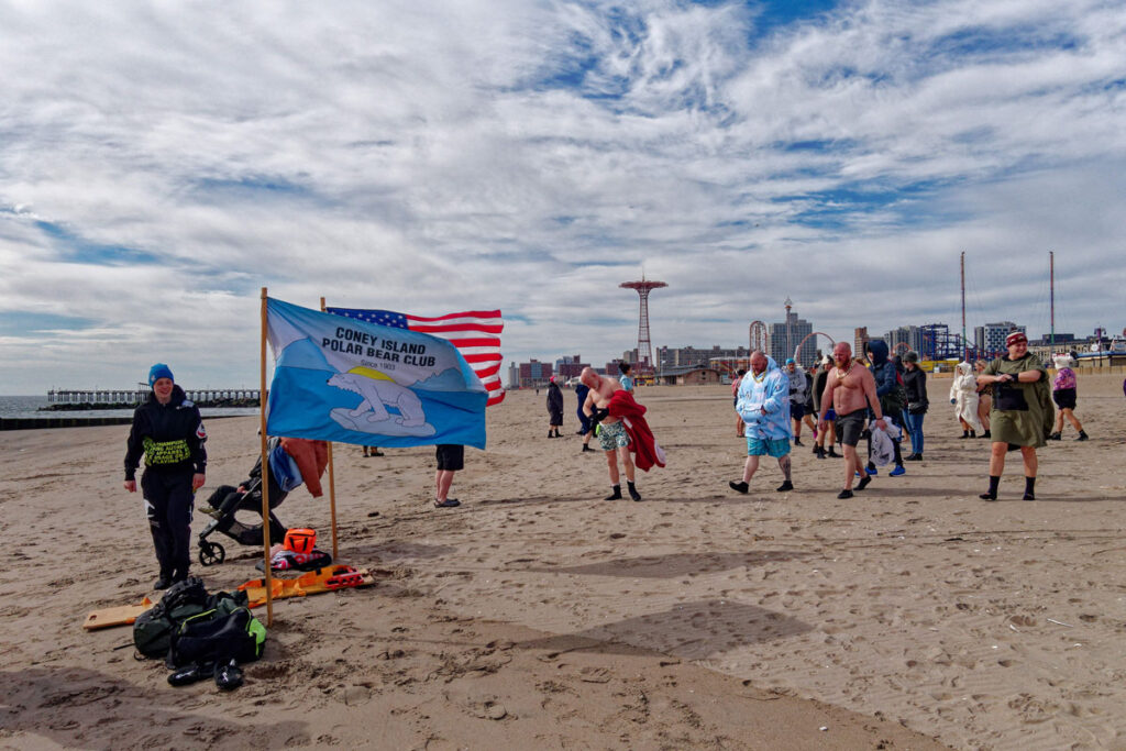 Coney-Island-Polar-Bear-Club-weekly-meet-up-on-the-beach-for-a-swim-2023-by-Jim-McDonnell.